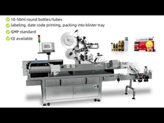 Appareil d' étiquetage de l' ampoule et du flacon Étiquetage de haute précision avec écran tactile et PLC