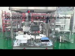 Machine intégrée de remplissage, d'arrêt et de fermeture de flacon 3 en 1