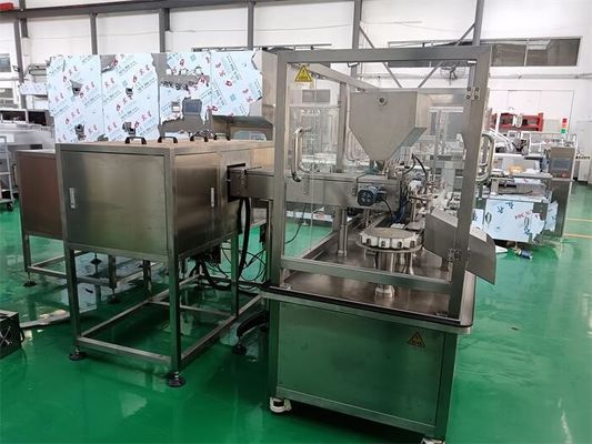Un bon prix. Machine de remplissage de capuchon à gel standard GMP avec fonction de recyclage de mousse et consommation en ligne
