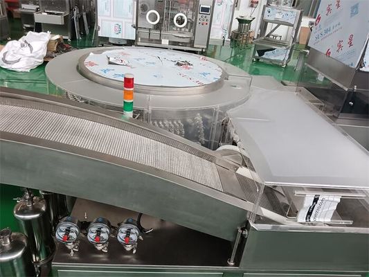 Acheter LYQCL-120 Laveuse à ultrasons de flacons et ampoules de débit exceptionnel pour les récipients en verre de 2 ¢ 20 ml de capacité 25000 BPH fabrication en ligne