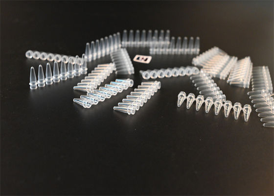 Tubes de PCR stériles flexibles en plastique polypropylène 0,1 ml