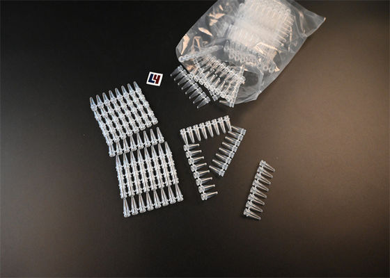 Un bon prix. Tubes de laboratoire de 0,2 ml Tubes à bande de PCR avec capuchons attachés en ligne