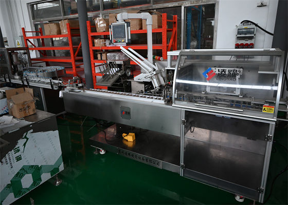 Machine de cartonnage pharmaceutique à haute vitesse 80BPM pour emballages à ampoules Chargement automatique, conformité aux BPF et alignement de précision
