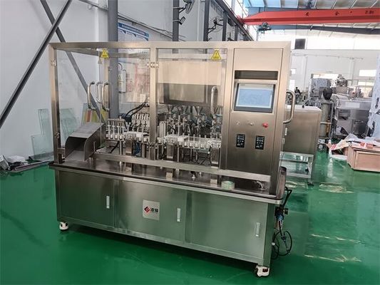 Machine automatique de remplissage et de bouchage de gel (2-5g)Précision de microdosage servocommandée pour les formulations à haute viscosité