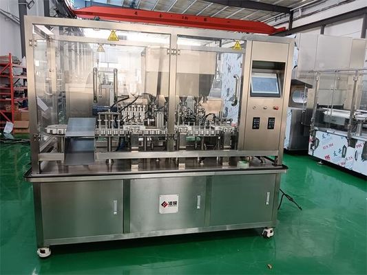 Machine de remplissage et d'enveloppe de cartouches standard GMP pour tubes de gel médical avec une capacité de remplissage de 80 à 120 pièces