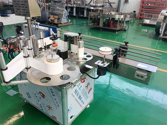 Machine électrique d'étiquetage pharmaceutique pour bouteilles rondes 300-500 bouteilles/min avec système de commande PLC