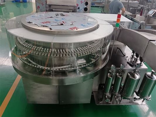 LYQCL-80 Laveuse de flacons à ampoules à ultrasons de grande capacité 2 ¢ 30 ml Flacons 16000 BPH Performance avancée Conformité cGMP