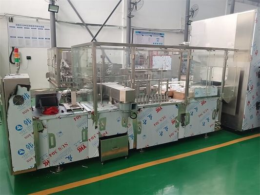 Machine de remplissage de bouteilles de précision pour les solutions d'anesthésie ligne de production pharmaceutique à grande vitesse avec machine à laver rotative à ultrasons