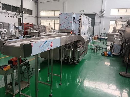 Un bon prix. Ligne de remplissage de l'ampoule avec stérilisation thermique et nettoyage par ultrasons pour la production d'injection de pénicilline Conforme aux BPF, protégé du débit d'air laminaire en ligne