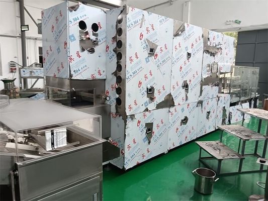 Ligne de traitement d'ampoules aseptiques intégrée avec double rinçage à l'azotePrévention de l'oxydation à grande vitesse et stérilisation continue pour les formulations avancées des sciences de la vie