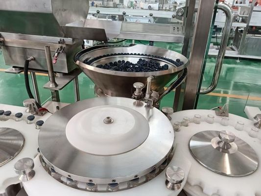 Ligne de remplissage de flacons pour liquides adaptée aux produits pharmaceutiques de 30 à 500 ml avec sécurité automatique