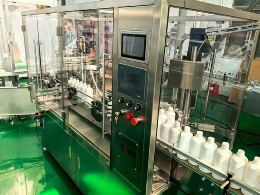 Machine de remplissage de liquides pharmaceutiques pour flacons en verre et en plastique de 5 à 500 ml - Caractéristiques : arrêt automatique, pas de flacon, pas de lavage, et haute efficacité
