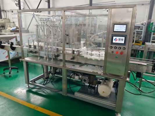 Remplisseuse automatique de pesticides, machine de remplissage de bouteilles pour pesticides adaptée aux bouteilles PET de 500 à 1500 ml, précision ±0,5 %, conforme aux normes GMP et FDA
